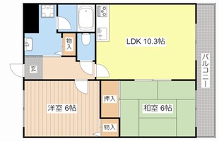 フローレス後三条の物件間取画像